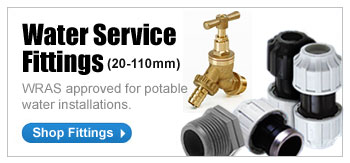 WATER SERVICE FITTINGS (20-110MM) - WRAS approved for potable water installations