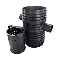 320mm Hydrocell Silt Trap 640mm High - 110mm Pipework